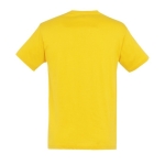 Unisex t-shirt from 100% cotton, 150 g/m2, SOL'S Regent dark yellow colour rear view