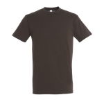 Unisex t-shirt from 100% cotton, 150 g/m2, SOL'S Regent dark brown colour ninth view