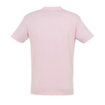 Unisex t-shirt from 100% cotton, 150 g/m2, SOL'S Regent light pink colour rear view