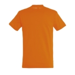 Unisex t-shirt from 100% cotton, 150 g/m2, SOL'S Regent dark orange colour rear view