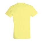 Unisex t-shirt from 100% cotton, 150 g/m2, SOL'S Regent light yellow colour rear view