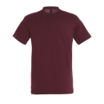 Unisex t-shirt from 100% cotton, 150 g/m2, SOL'S Regent garnet colour rear view