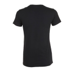 Women's t-shirt made of 100% cotton, 150 g/m2, SOL'S Regent black colour rear view