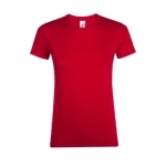 Women's t-shirt made of 100% cotton, 150 g/m2, SOL'S Regent red colour fifth view