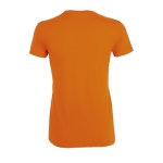 Women's t-shirt made of 100% cotton, 150 g/m2, SOL'S Regent orange colour rear view