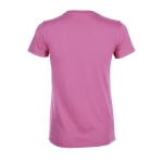 Women's t-shirt made of 100% cotton, 150 g/m2, SOL'S Regent pink colour rear view