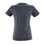 Women's t-shirt made of 100% cotton, 150 g/m2, SOL'S Regent titanium colour rear view