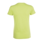 Women's t-shirt made of 100% cotton, 150 g/m2, SOL'S Regent light-green colour rear view