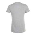 Women's t-shirt made of 100% cotton, 150 g/m2, SOL'S Regent marbled grey colour rear view