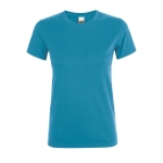 Women's t-shirt made of 100% cotton, 150 g/m2, SOL'S Regent cyan blue colour