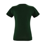 Women's t-shirt made of 100% cotton, 150 g/m2, SOL'S Regent dark green colour rear view