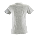 Women's t-shirt made of 100% cotton, 150 g/m2, SOL'S Regent heather light grey colour rear view