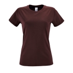 Women's t-shirt made of 100% cotton, 150 g/m2, SOL'S Regent garnet colour eighth view