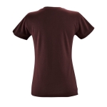 Women's t-shirt made of 100% cotton, 150 g/m2, SOL'S Regent garnet colour rear view