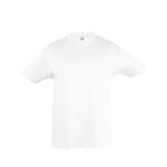 Children's cotton t-shirt, 150 g/m2, SOL'S Regent Kids white colour ninth view