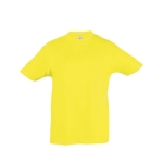 Children's cotton t-shirt, 150 g/m2, SOL'S Regent Kids yellow colour sixth view