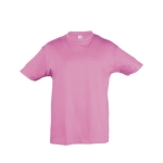 Children's cotton t-shirt, 150 g/m2, SOL'S Regent Kids pink colour