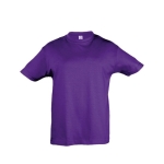 Children's cotton t-shirt, 150 g/m2, SOL'S Regent Kids violet colour second view