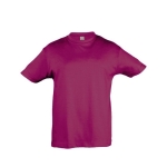 Children's cotton t-shirt, 150 g/m2, SOL'S Regent Kids fuchsia colour