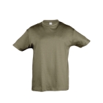 Children's cotton t-shirt, 150 g/m2, SOL'S Regent Kids military green colour