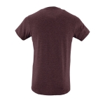 Cotton t-shirt, 150 g/m2, SOL'S Regent Fit burgundy colour rear view