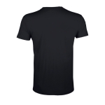 Cotton t-shirt, 150 g/m2, SOL'S Regent Fit black colour rear view