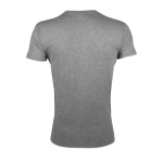 Cotton t-shirt, 150 g/m2, SOL'S Regent Fit marbled grey colour rear view