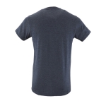 Cotton t-shirt, 150 g/m2, SOL'S Regent Fit marbled dark blue colour rear view