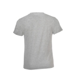 Children's t-shirt made of 100% cotton, 150 g/m2, SOL'S Regent marbled grey colour rear view