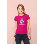 Women's t-shirt made of 100% cotton, 150 g/m2, SOL'S Miss black colour