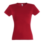 Women's t-shirt made of 100% cotton, 150 g/m2, SOL'S Miss red colour fifth view