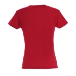 Women's t-shirt made of 100% cotton, 150 g/m2, SOL'S Miss red colour rear view