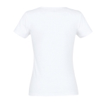 Women's t-shirt made of 100% cotton, 150 g/m2, SOL'S Miss white colour rear view