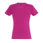 Women's t-shirt made of 100% cotton, 150 g/m2, SOL'S Miss fuchsia colour rear view