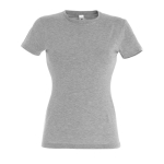 Women's t-shirt made of 100% cotton, 150 g/m2, SOL'S Miss marbled grey colour