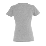 Women's t-shirt made of 100% cotton, 150 g/m2, SOL'S Miss marbled grey colour rear view