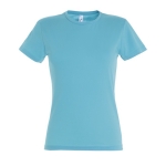 Women's t-shirt made of 100% cotton, 150 g/m2, SOL'S Miss light blue colour