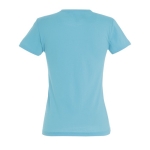 Women's t-shirt made of 100% cotton, 150 g/m2, SOL'S Miss light blue colour rear view