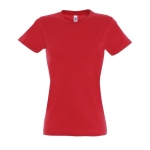 Women's 100% cotton t-shirt in colours, 190 g/m2, SOL'S Imperial red colour fifth view