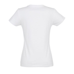 Women's 100% cotton t-shirt in colours, 190 g/m2, SOL'S Imperial white colour side view