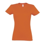 Women's 100% cotton t-shirt in colours, 190 g/m2, SOL'S Imperial orange colour