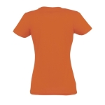 Women's 100% cotton t-shirt in colours, 190 g/m2, SOL'S Imperial orange colour rear view