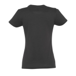 Women's 100% cotton t-shirt in colours, 190 g/m2, SOL'S Imperial dark grey colour rear view