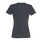 Women's 100% cotton t-shirt in colours, 190 g/m2, SOL'S Imperial titanium colour rear view