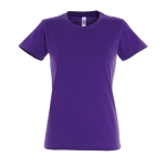 Women's 100% cotton t-shirt in colours, 190 g/m2, SOL'S Imperial violet colour second view