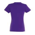 Women's 100% cotton t-shirt in colours, 190 g/m2, SOL'S Imperial violet colour rear view