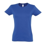 Women's 100% cotton t-shirt in colours, 190 g/m2, SOL'S Imperial royal blue colour third view