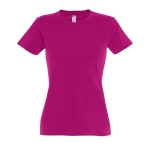 Women's 100% cotton t-shirt in colours, 190 g/m2, SOL'S Imperial fuchsia colour