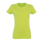 Women's 100% cotton t-shirt in colours, 190 g/m2, SOL'S Imperial light-green colour eighth view