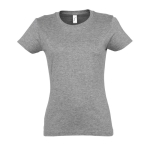 Women's 100% cotton t-shirt in colours, 190 g/m2, SOL'S Imperial marbled grey colour